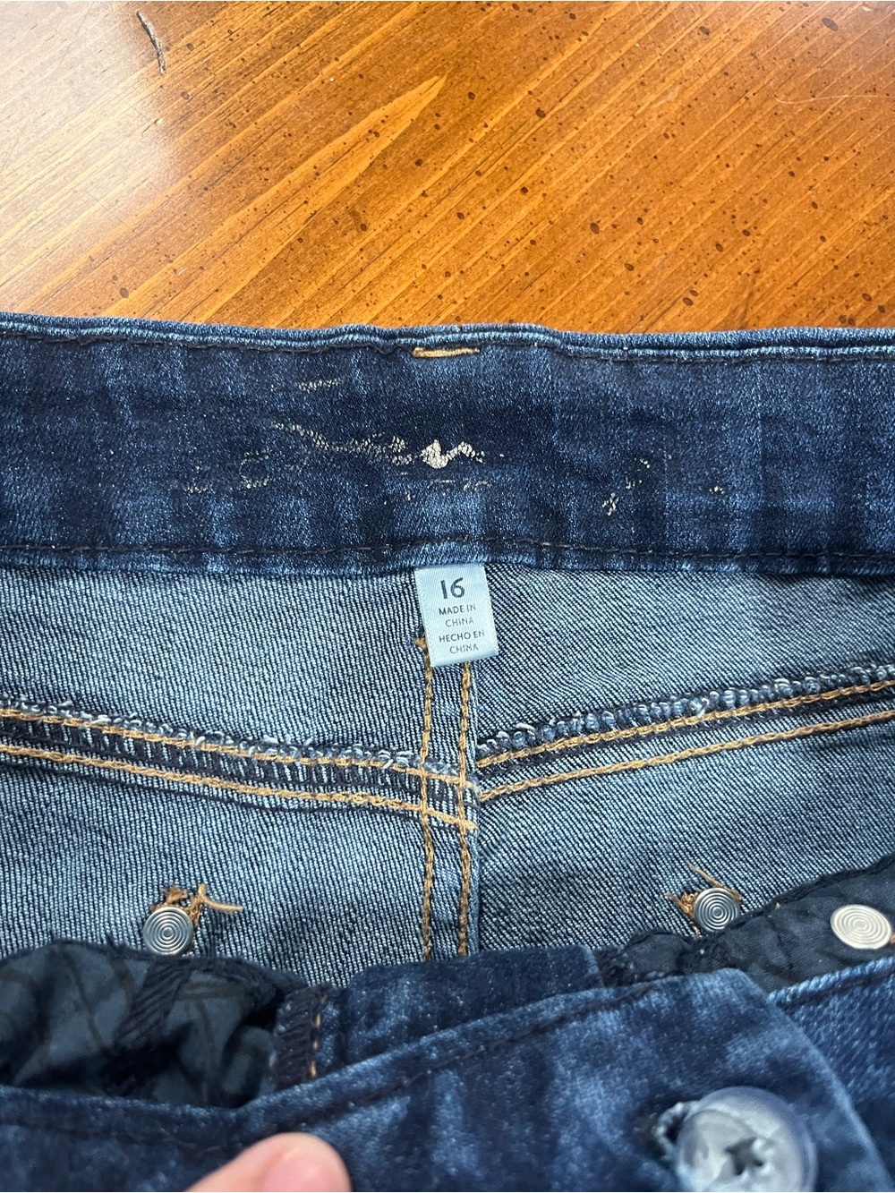 Seven7 Dark Wash High Rise Slim Fit Jeans Women's Size 16 EUC - Picture 4 of 10